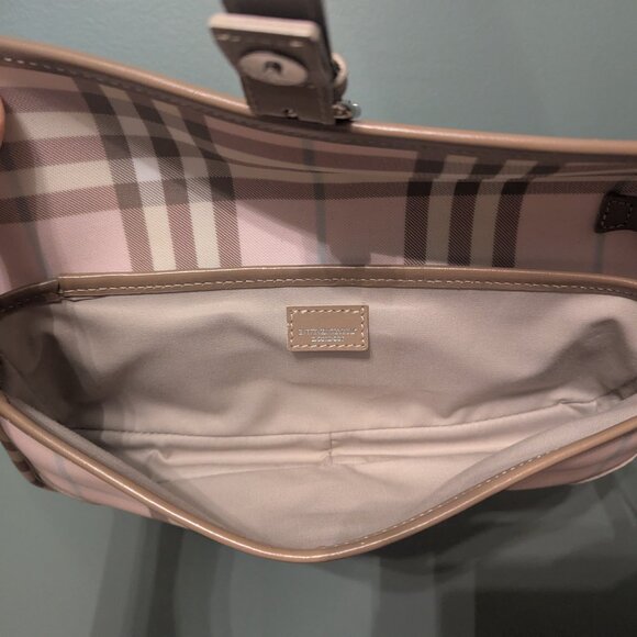 Burberry Pink Wristlet Wallet Clutch Button Closure - Picture 5 of 5